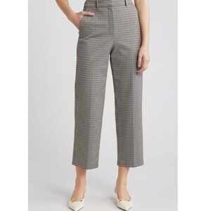 Theory houndstooth ankle pants